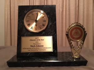 Mark V Johnson IACT 2016 Educator of the Year